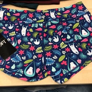 New With Tags KFT Sloth Shorts, Size Medium.
